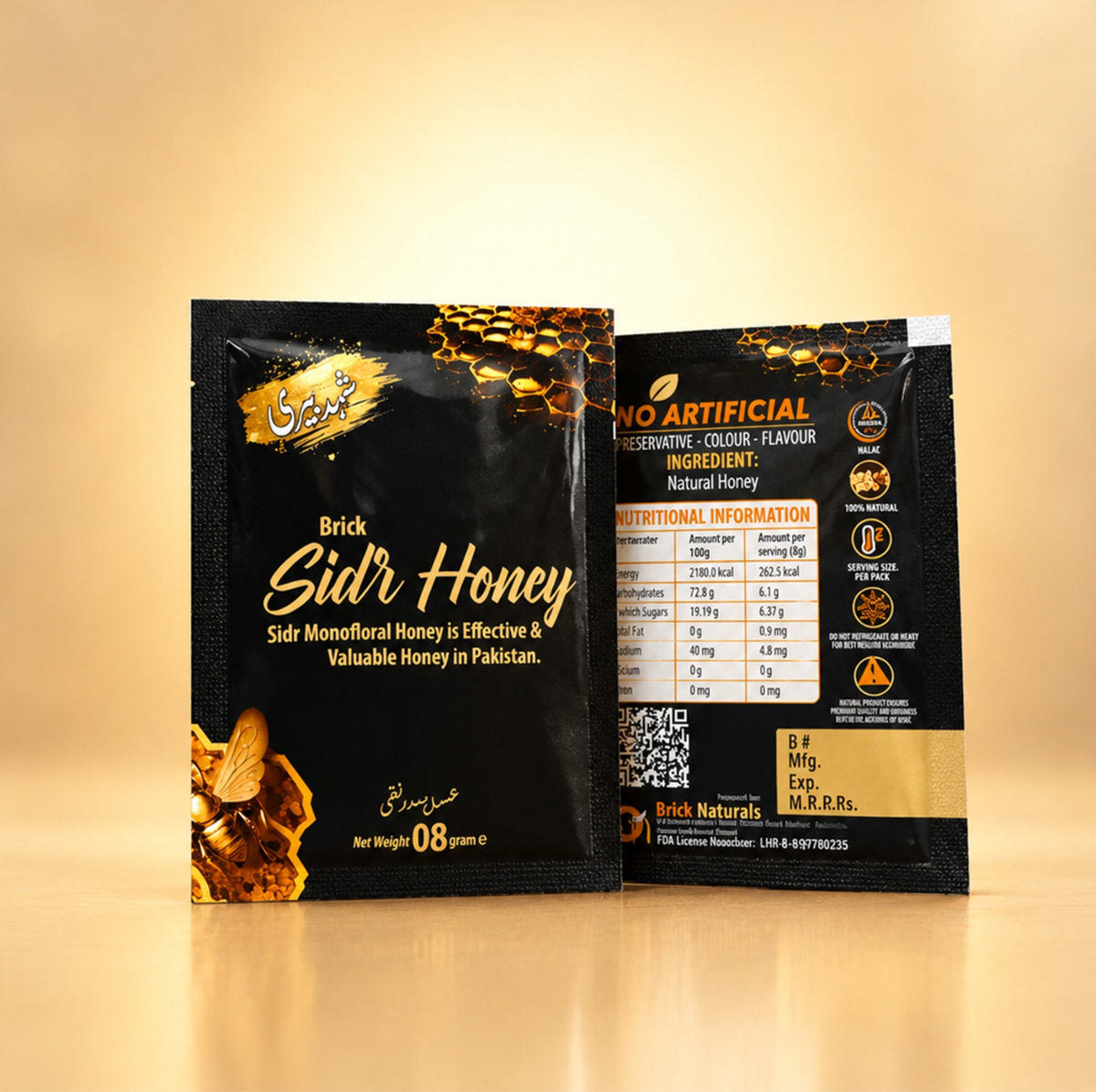 Monofloral Sidr Honey Sachet - 8g