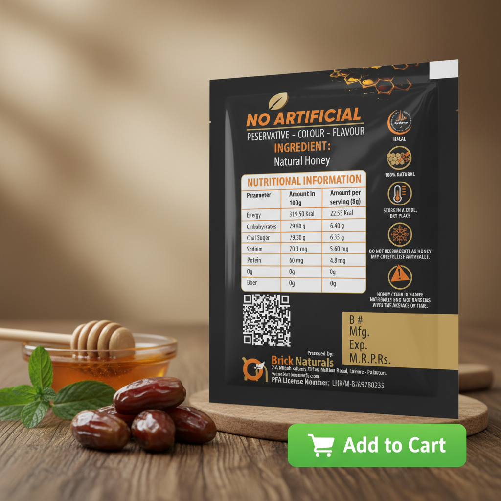 Monofloral Sidr Honey Sachet - 8g خالص بیری کا شہد، ساشے پیک