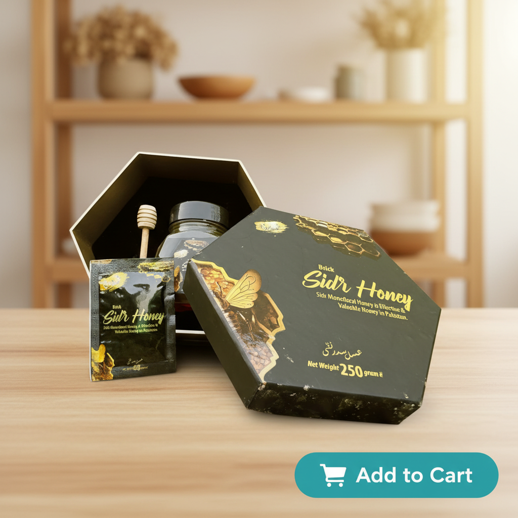 Premium Box Monofloral Sidr Honey - 250g پریمیئم باکس خالص بیری کا شہد، پاؤ ۔