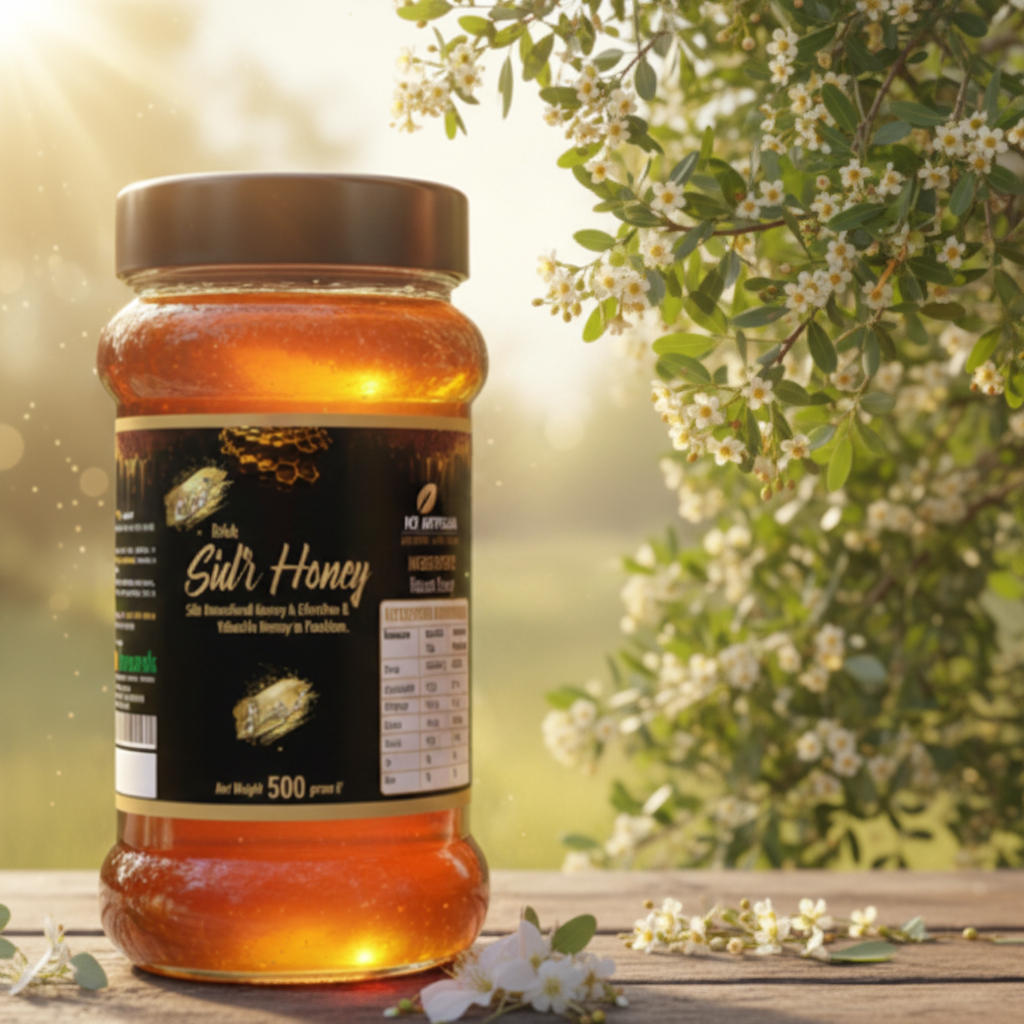 Monofloral Sidr Honey - 500g خالص بیری کا شہد، آدھ کلو گرام