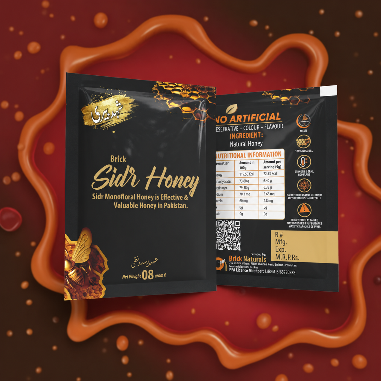 Monofloral Sidr Honey Sachet - 8g